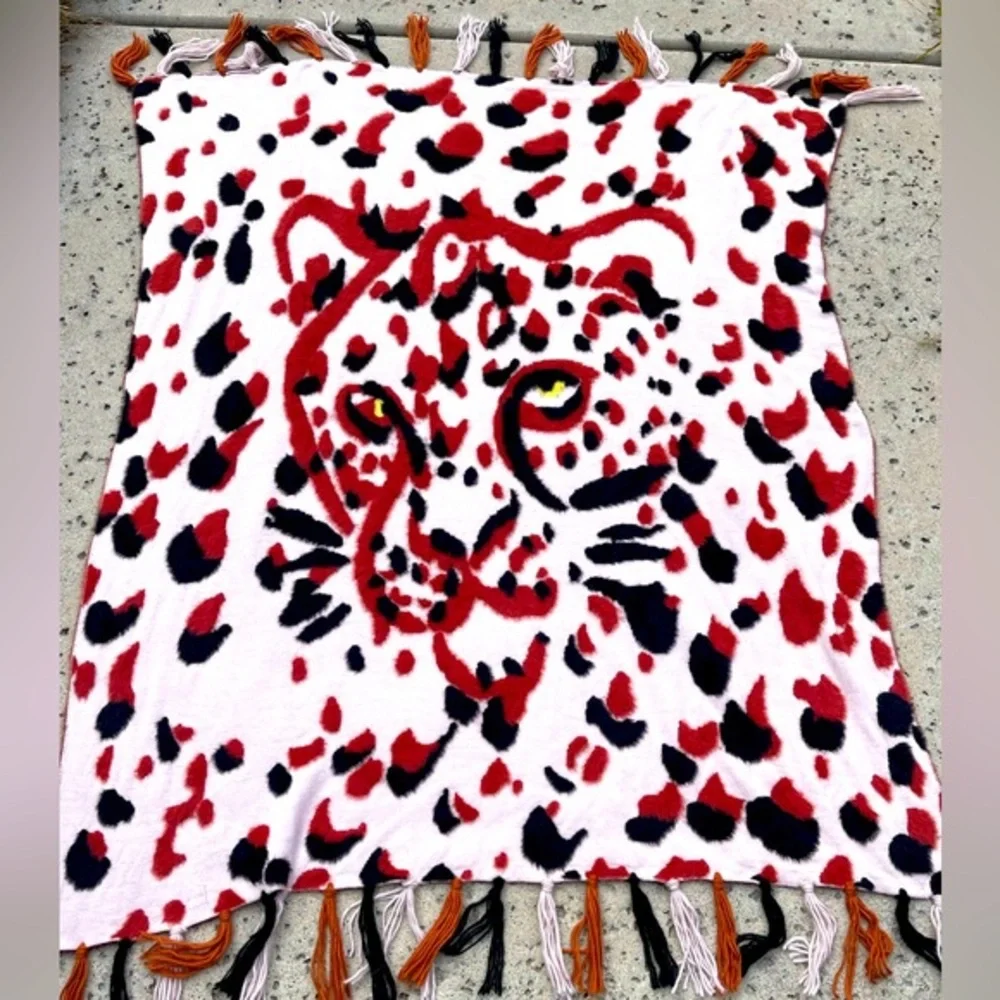 Anthropologie Tiger Throw Blanket